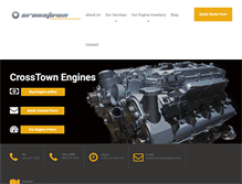 Tablet Screenshot of crosstownengines.com
